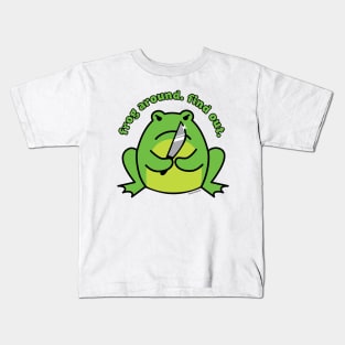 Frog Around Find Out Kids T-Shirt